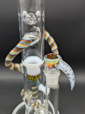 2K Glass 18" Threeline Recycler Bong-Avernic Smoke Shop