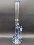2K Glass 18" Threeline Recycler Bong