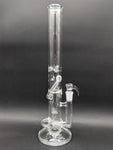 2K Glass 18" Threeline Recycler Bong