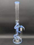 2K Glass 18" Threeline Recycler Bong-Avernic Smoke Shop