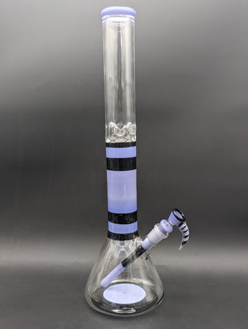 2K Glass 19" Dual Accent Beaker Bong