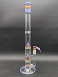 2K Glass - 19.5" Triple Perc Tube - Purple Worked