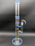 2K Glass Art 17" Worked Showerhead Tube