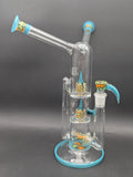 2K Glass Double Mouth Treecycler Bong-Avernic Smoke Shop