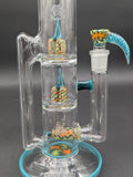 2K Glass Double Mouth Treecycler Bong-Avernic Smoke Shop