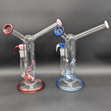 2K Glass Dual Color Dual Mouth Heart Bong-Avernic Smoke Shop