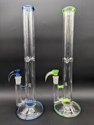2K Glass Dual Gridline Perc Bong-Avernic Smoke Shop