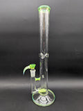 2K Glass Dual Gridline Perc Bong-Avernic Smoke Shop
