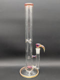 2K Glass Dual Gridline Perc Bong-Avernic Smoke Shop