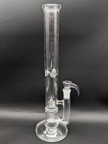 2K Glass Dual Gridline to 180 Grid Cap Bong - Clear