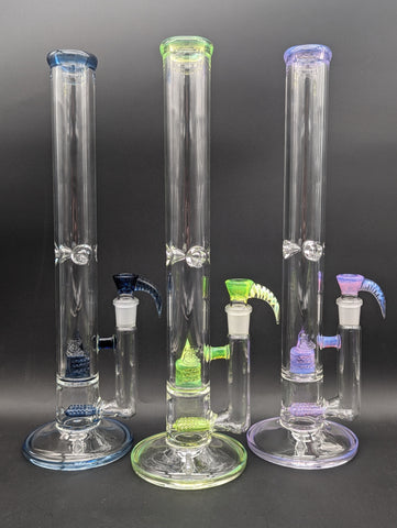 2K Glass Dual Gridline to 180 Grid Cap Bongs