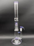 2K Glass Dual Gridline to 8 Arm Bongs - Color Accented