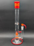2K Glass Dual Gridline to Inv3 Tube 15.5" - Worked Red/Yellow