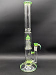 2K Glass Dual Inline to 8 Arm Bongs - Color Accented