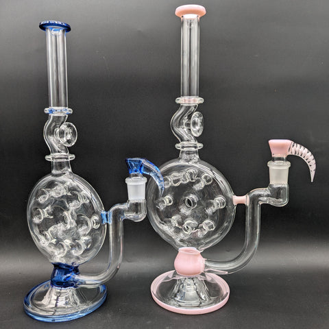 2K Glass Swiss Perc Straight Tube Bong