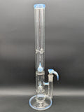 2K Glass - Triple Perc Tube - Purple Worked-Avernic Smoke Shop