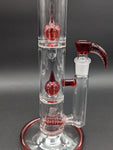 2K Glass Tubes - Dual Gridline to Double Imperial - Red Accent