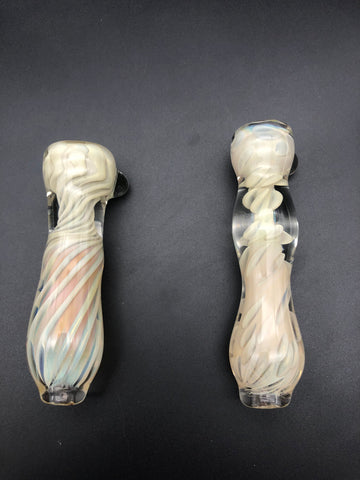 3.5" Thick Glass Fumed Chillums - by LimboGlass - Avernic Smoke Shop