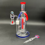 Grateful Dead x Pulsar Cascade Waterfall Glass Recycler Rig Set | 9"-Avernic Smoke Shop