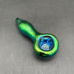4" Chrome Gradient w/ Screen  Hand Pipe