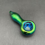 4" Chrome Gradient w/ Screen  Hand Pipe