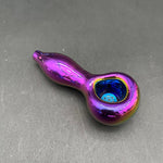 4" Chrome Gradient w/ Screen  Hand Pipe