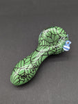 4" Color Spider Web Spoon Hand Pipe