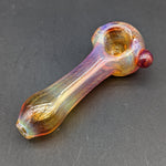 4" Fritted Spoon Pipes - by Branded Glass-Avernic Smoke Shop