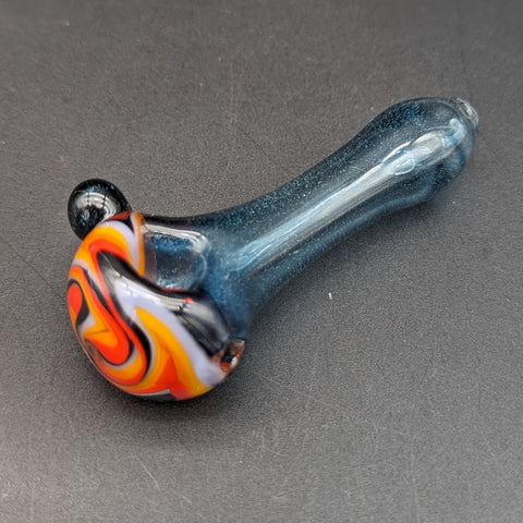 4" Speckled Wig Wag Spoon Pipe - by Branded Glass-Avernic Smoke Shop