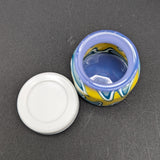 40mm Glass Wigwag Storage Jar with Silicone Lid