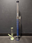 42" Tall Straight Tube w/ 15 Honeycomb Percs-Avernic Smoke Shop