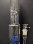 42" Tall Straight Tube w/ 15 Honeycomb Percs-Avernic Smoke Shop