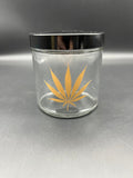 420 Science Clear Screw Top Jar | Gold Leaf - Avernic Smoke Shop