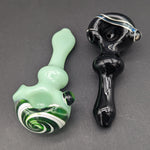 4.5" Swirly Spoon Pipe - Reading Glass Militia