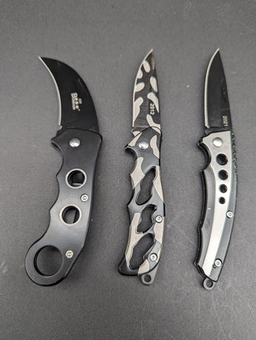 5" Cheap Pocket Hunting Knife-Avernic Smoke Shop