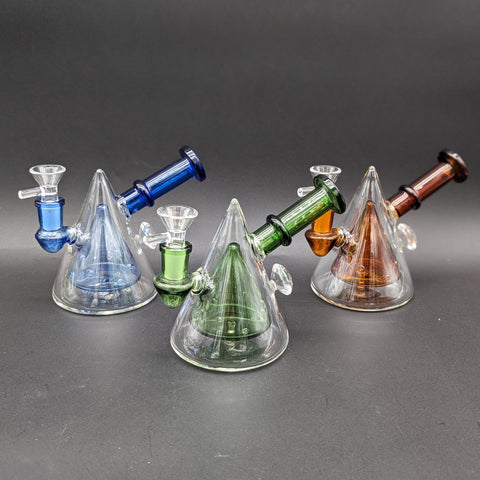 5" Multi Hole Pyramid Water Pipe