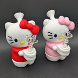 5" Silicone Bowtie Kitty Water Pipe