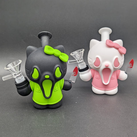 5" Silicone Hello Screamy Water Pipe-Avernic Smoke Shop