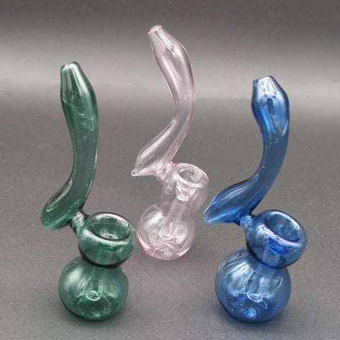5" Solid Color Simple Glass Bubbler - Avernic Smoke Shop