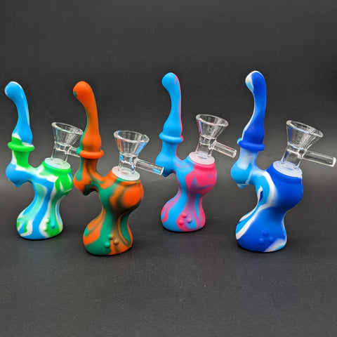 5" Standing Silicone Bubbler