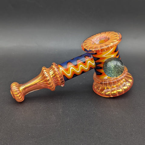 5.7" High Grade Fumed Wig Wag Hammer Bubbler Hand-Avernic Smoke Shop