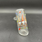 5.75" Pulsar Christmas Themed Glass Bubbler