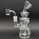 6" Clear Klein Recycler Dab Rig