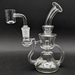 6" Double Slit Recycler Dab Rig