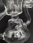 6" Double Slit Recycler Dab Rig