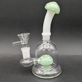 6" Mushroom Perc Bent Neck Bong