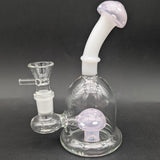 6" Mushroom Perc Bent Neck Bong