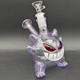 6" Purple Ghost Monster Glass Bong-Avernic Smoke Shop