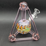 6" Tetrahedron Mini Beaker Water Pipe