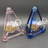 6" Tetrahedron Mini Beaker Water Pipe
